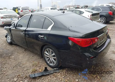 2015 Infiniti Q50 Premium из США, поврежденный, VIN JN1BV7AR0FM421835